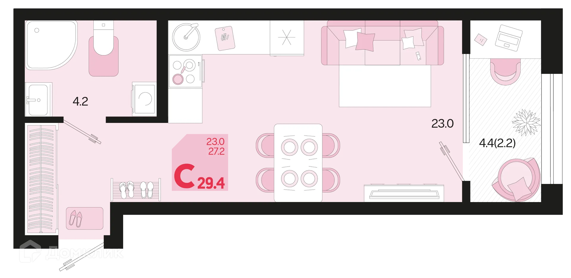 Фото квартиры в ЖК Первое место