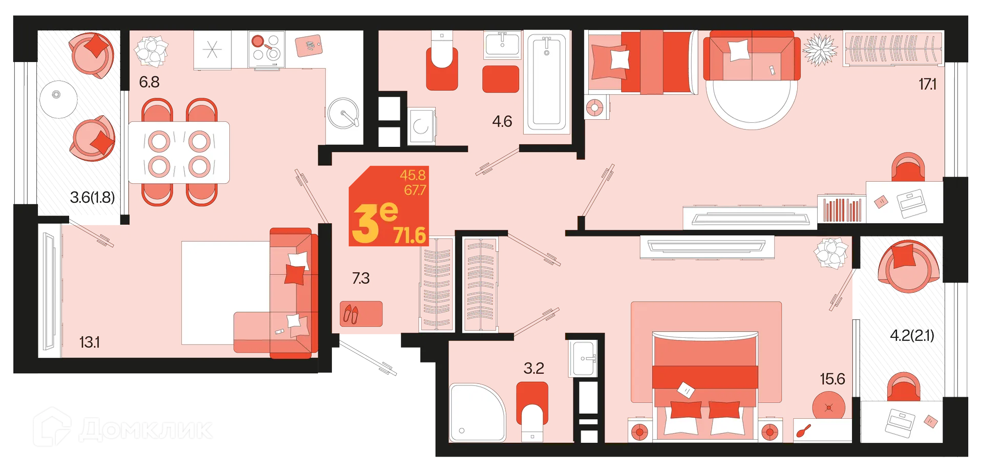 Фото квартиры в ЖК Первое место