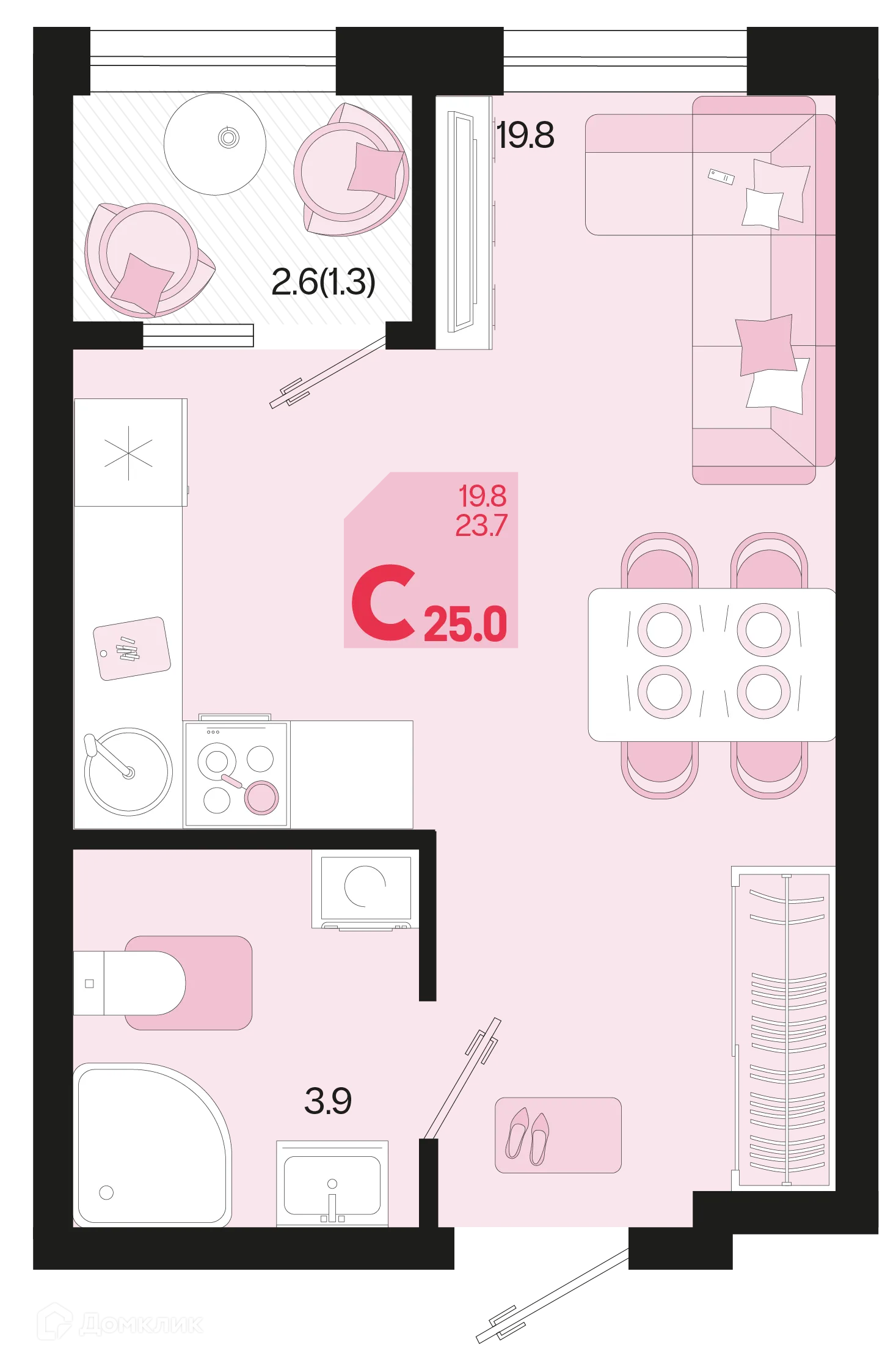 Фото квартиры в ЖК Первое место