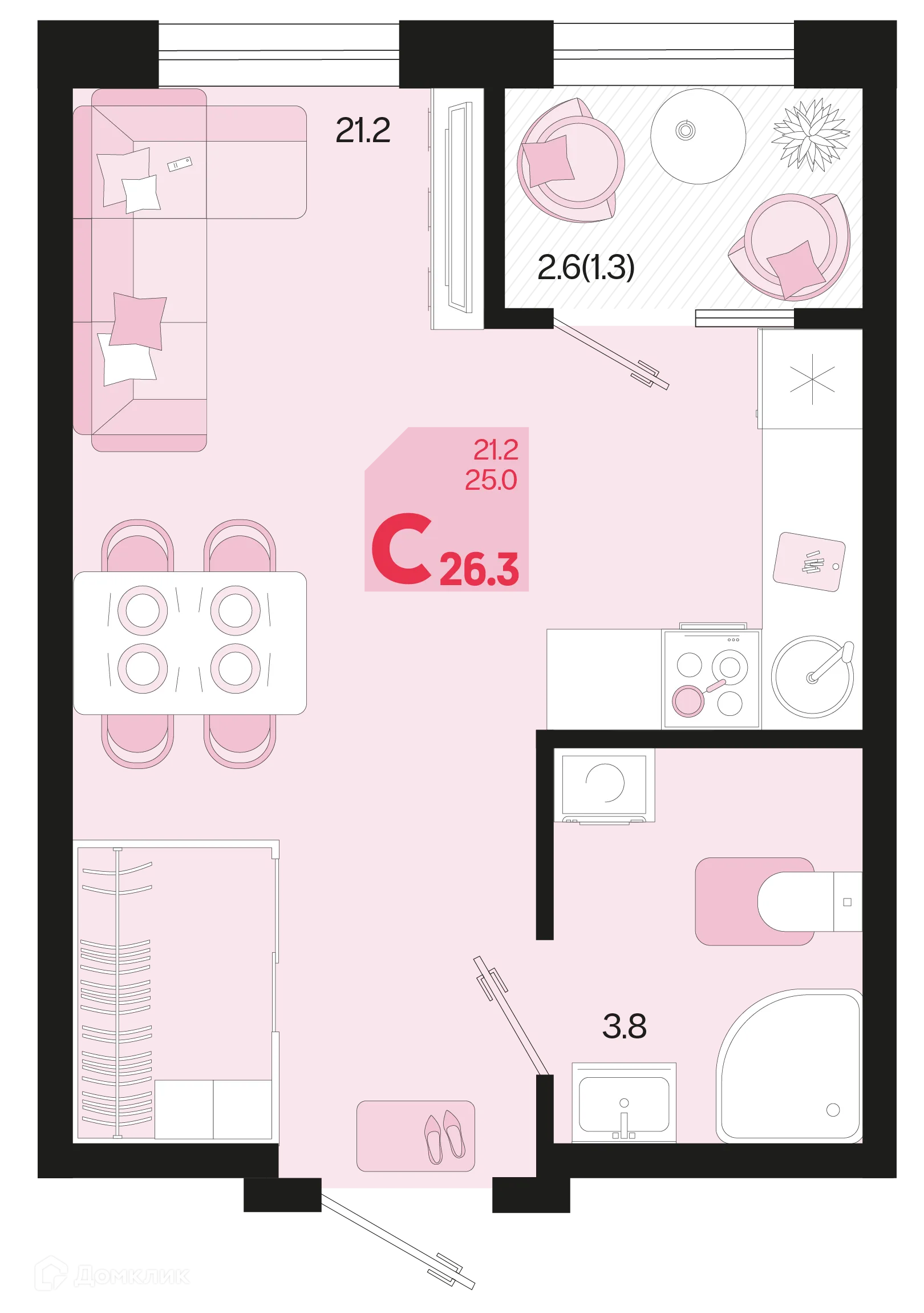 Фото квартиры в ЖК Первое место