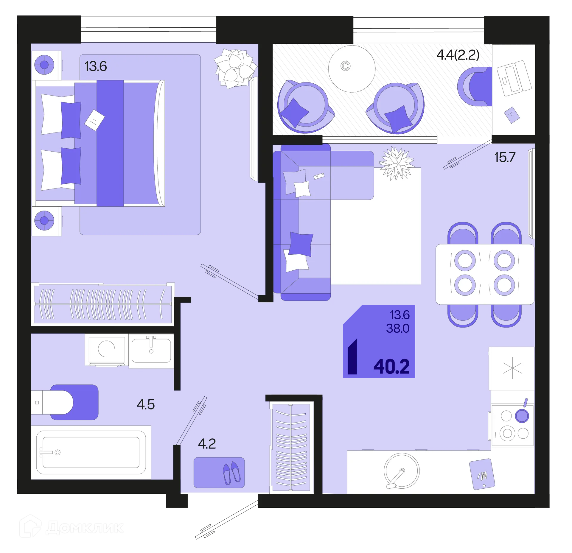 Фото квартиры в ЖК Первое место
