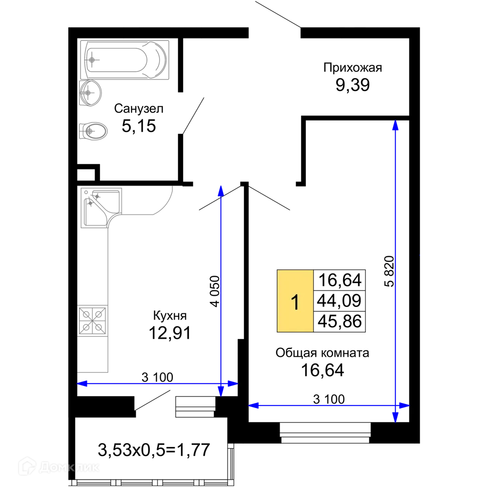 Фото квартиры в ЖК "Лучший"