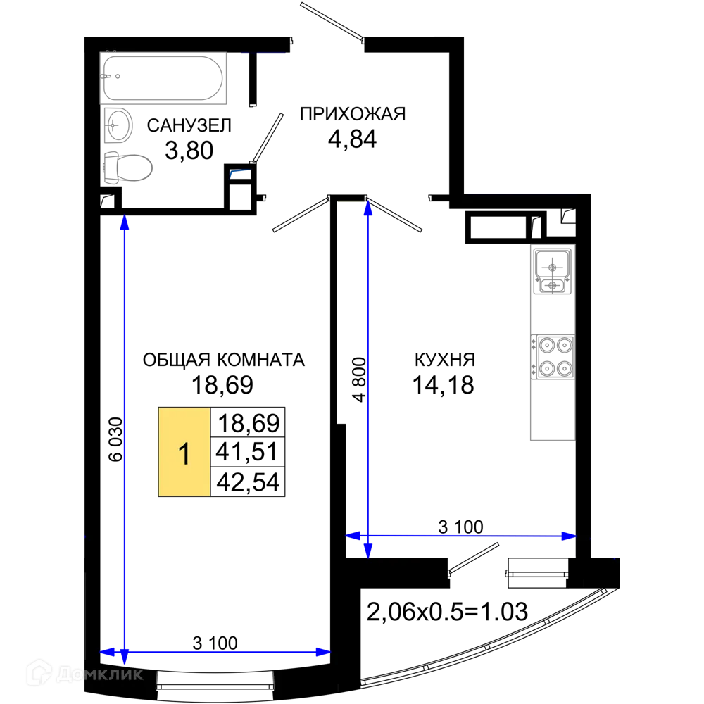 Фото квартиры в ЖК "Лучший"