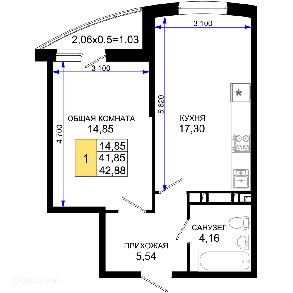 Фото квартиры в ЖК "Лучший"
