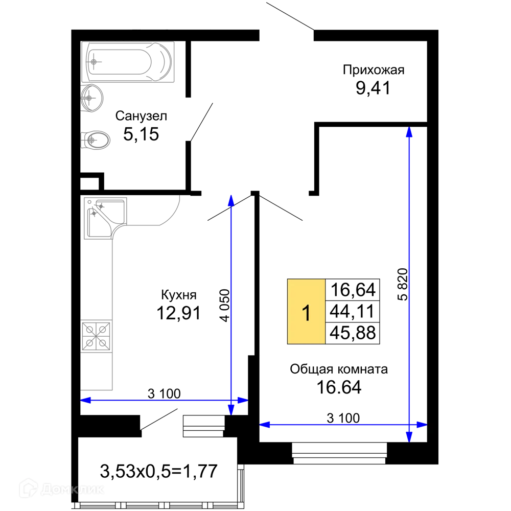 Фото квартиры в ЖК "Лучший"