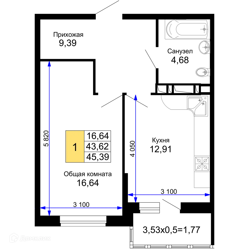 Фото квартиры в ЖК "Лучший"