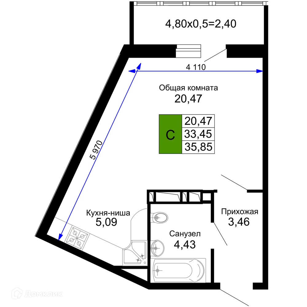Фото квартиры в ЖК "Лучший"