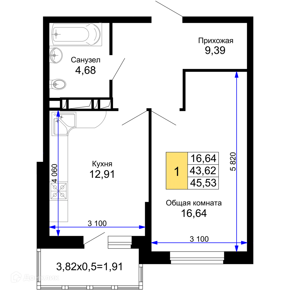 Фото квартиры в ЖК "Лучший"