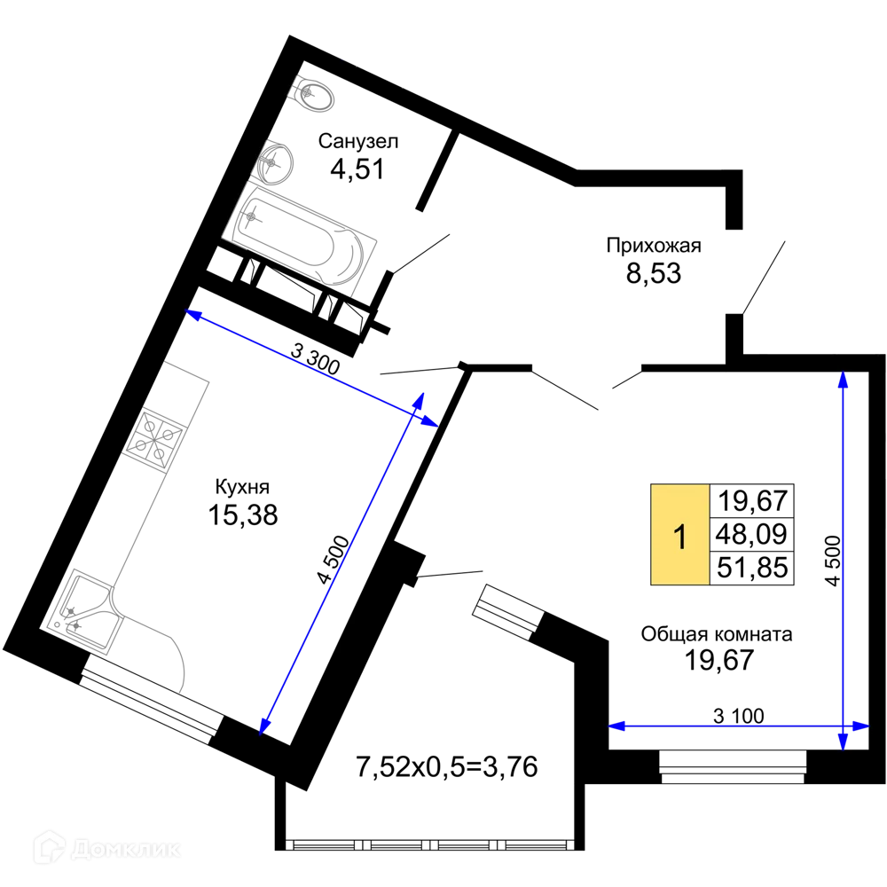 Фото квартиры в ЖК "Лучший"