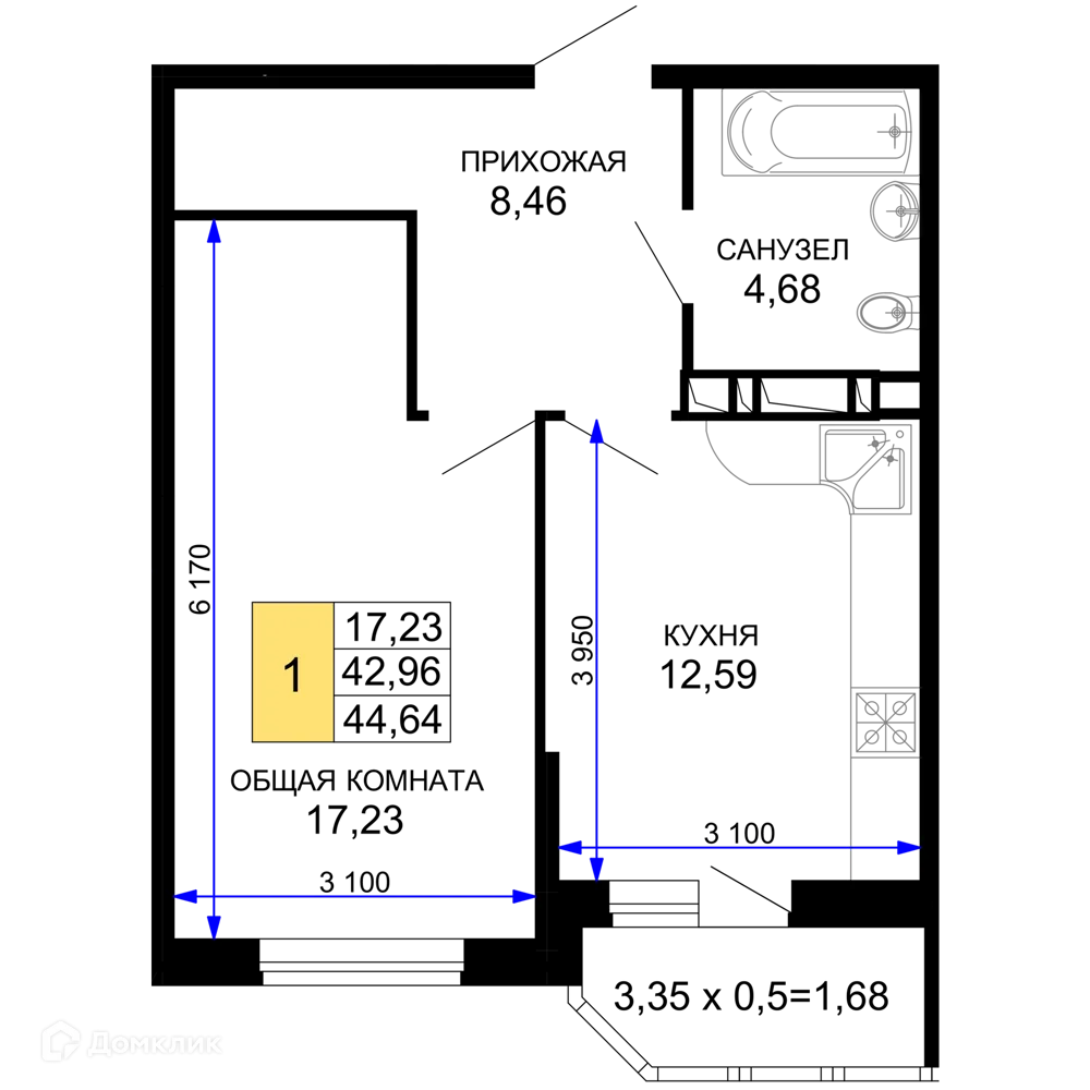 Фото квартиры в ЖК "Лучший"