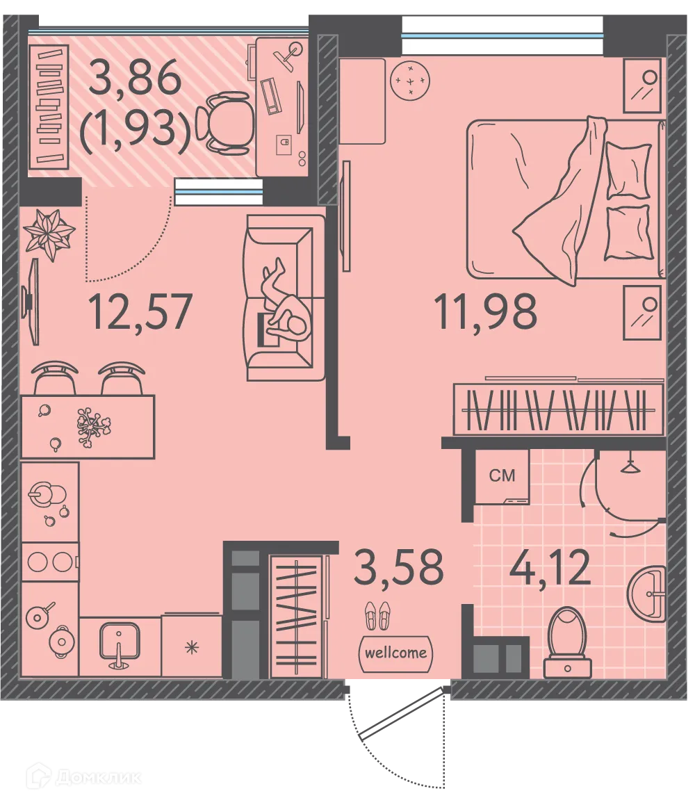 Фото квартиры в ЖК Друзья