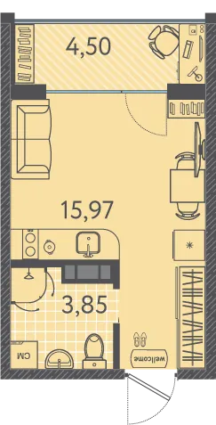 Фото квартиры в ЖК Друзья