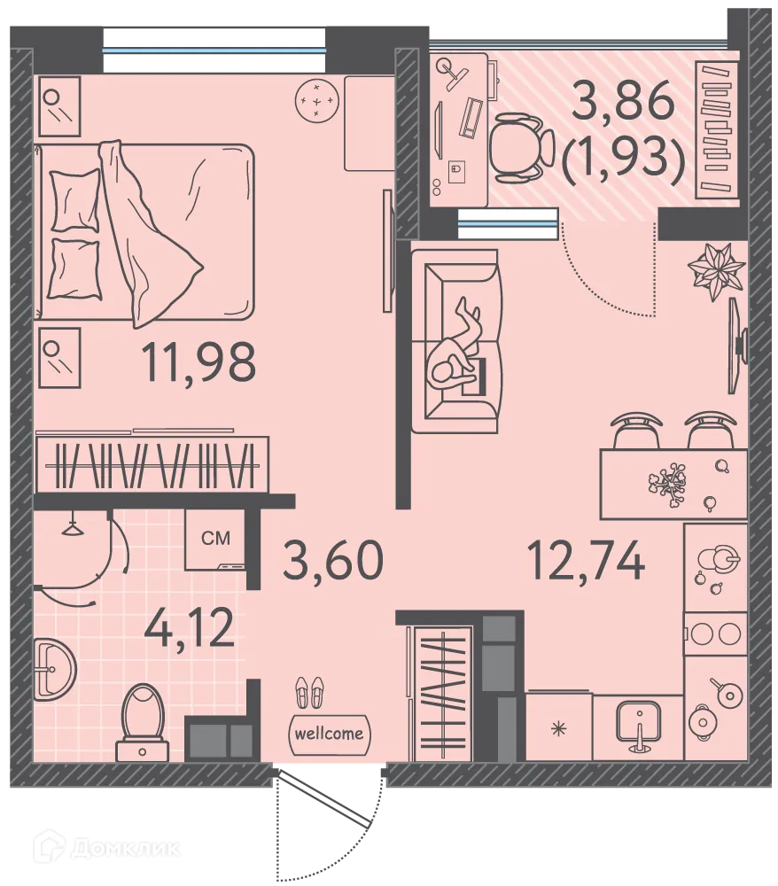 Фото квартиры в ЖК Друзья