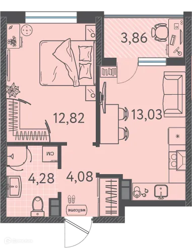 Фото квартиры в ЖК Друзья