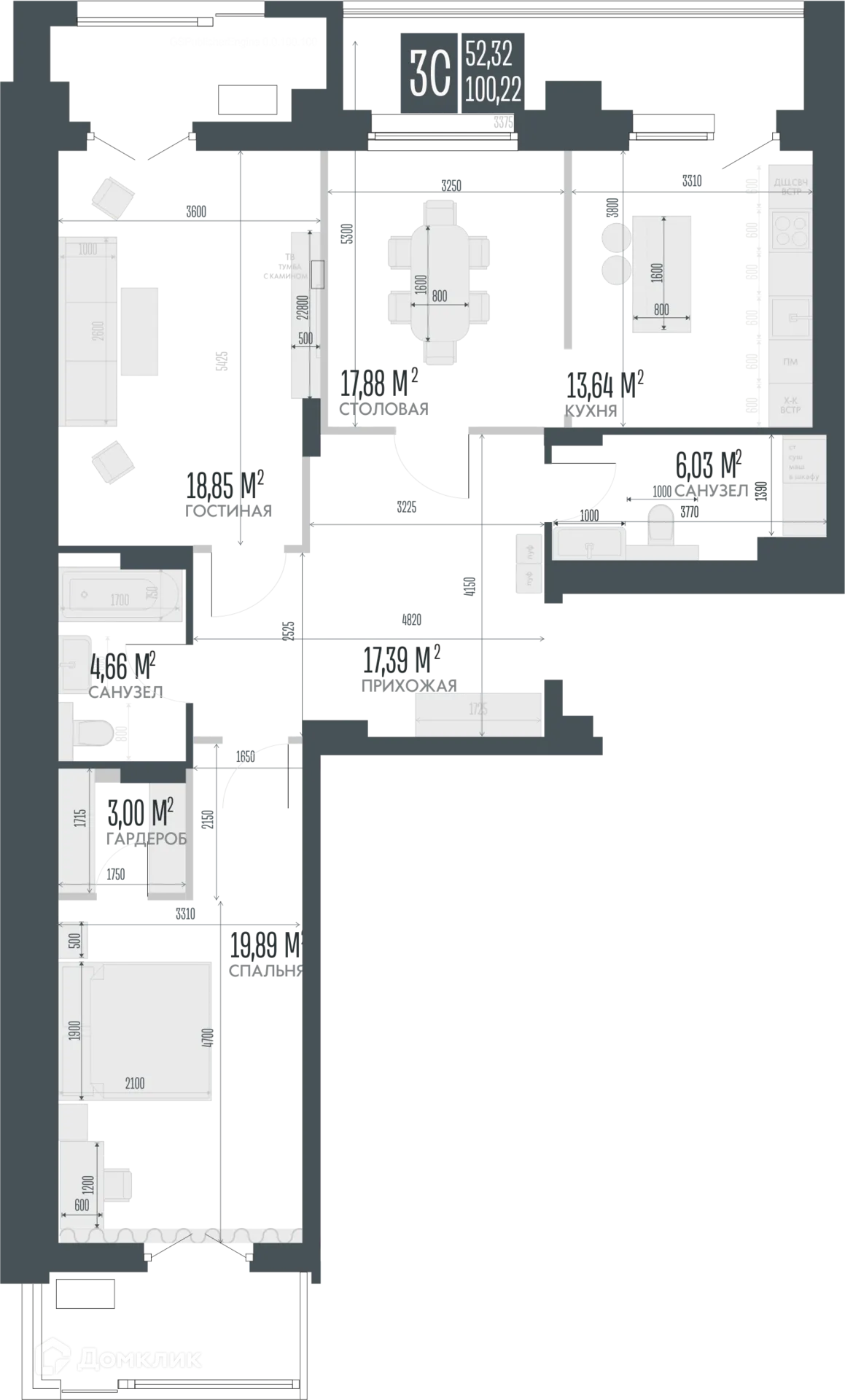 Фото квартиры в ЖК Opera Residence (Опера Резиденс)