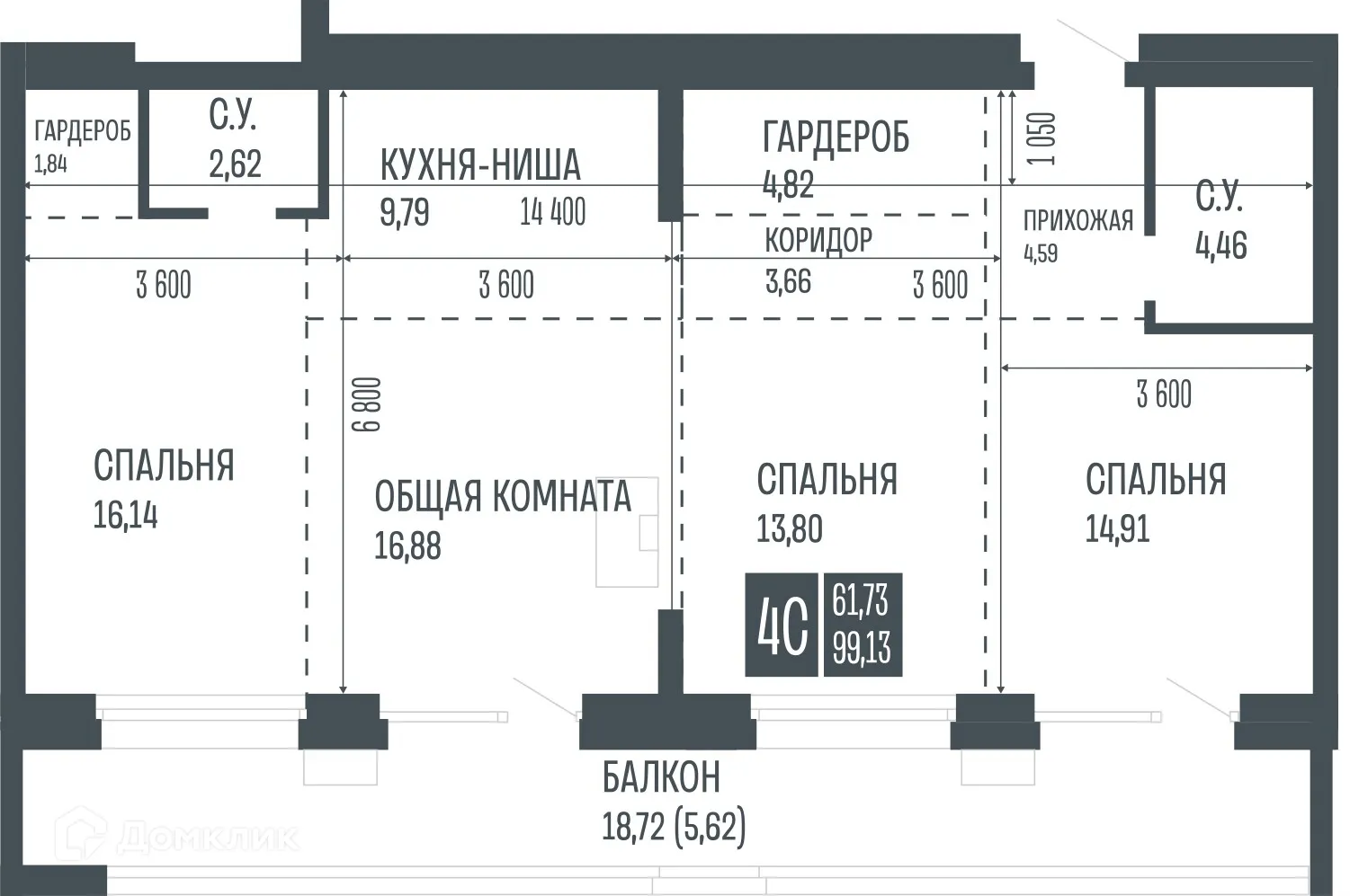 Фото квартиры в ЖК Opera Residence (Опера Резиденс)