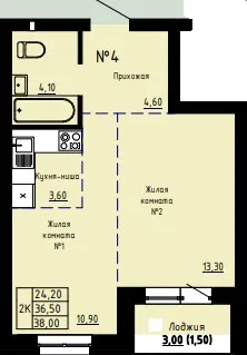 Фото квартиры в ЖК "НОРД-ВЕСТ"