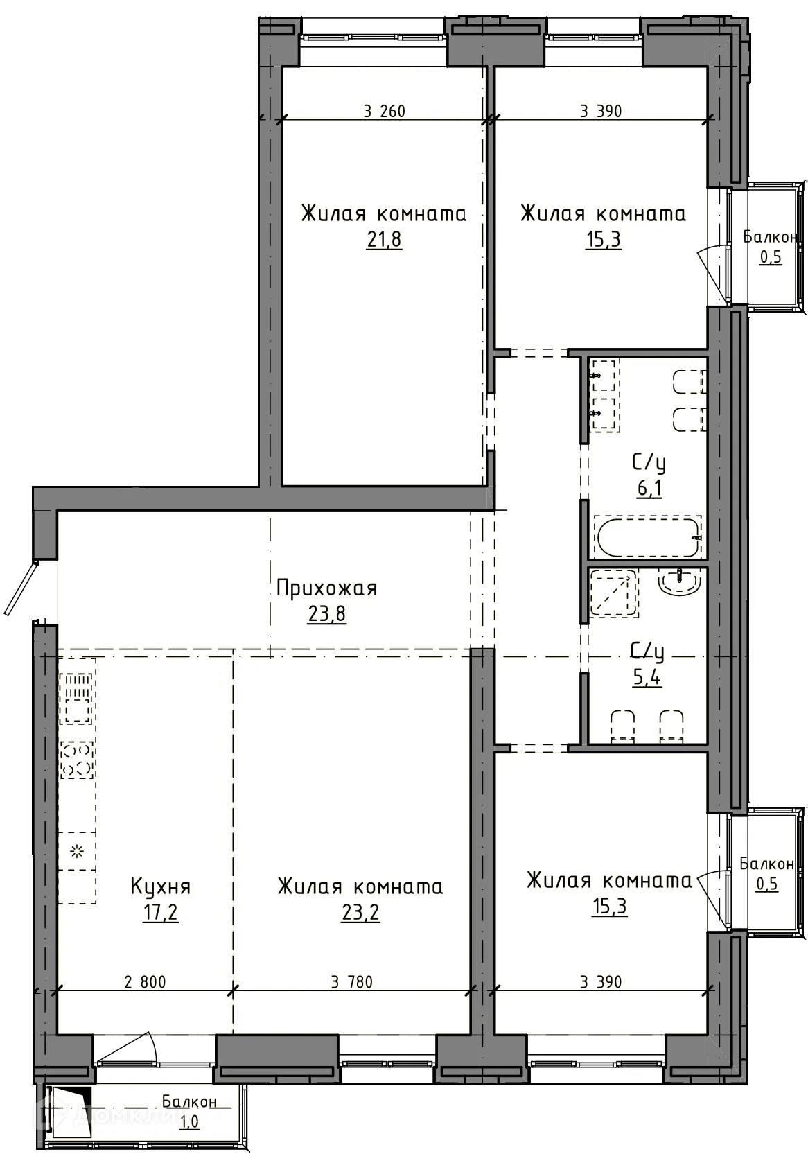 Фото квартиры в ЖК Ренессанс