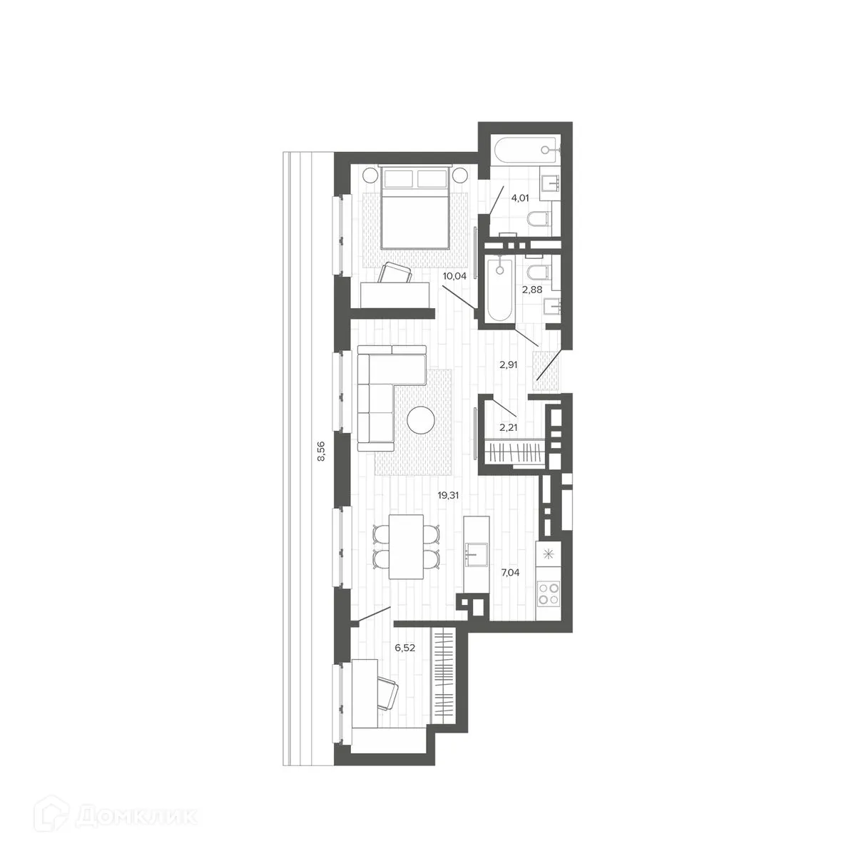 Фото квартиры в ЖК Меланж дом рядом с парком