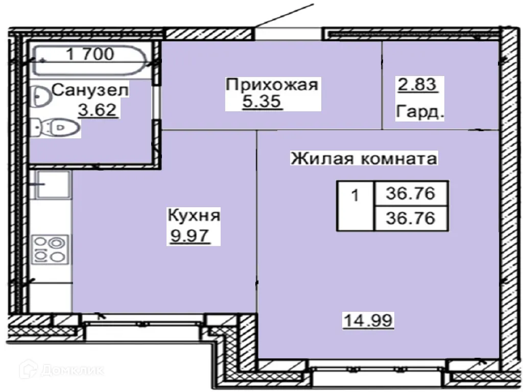 Фото квартиры в ЖК РЕНОВАЦИЯ