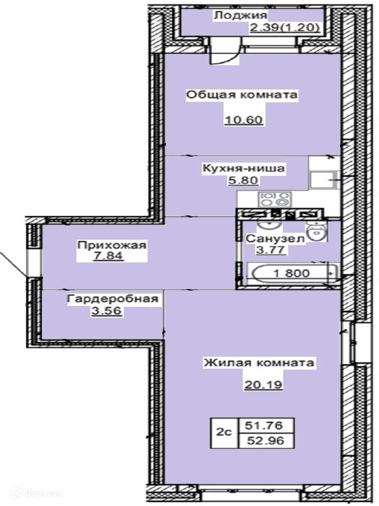 Фото квартиры в ЖК РЕНОВАЦИЯ