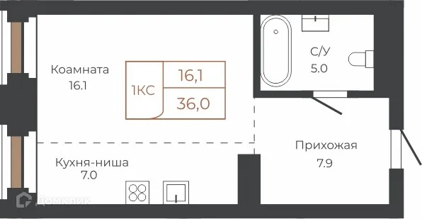Фото квартиры в ЖК Барнаул