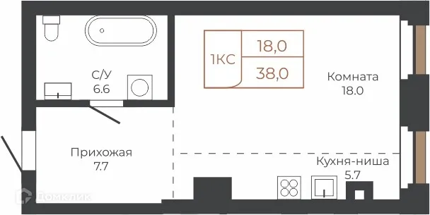 Фото квартиры в ЖК Барнаул