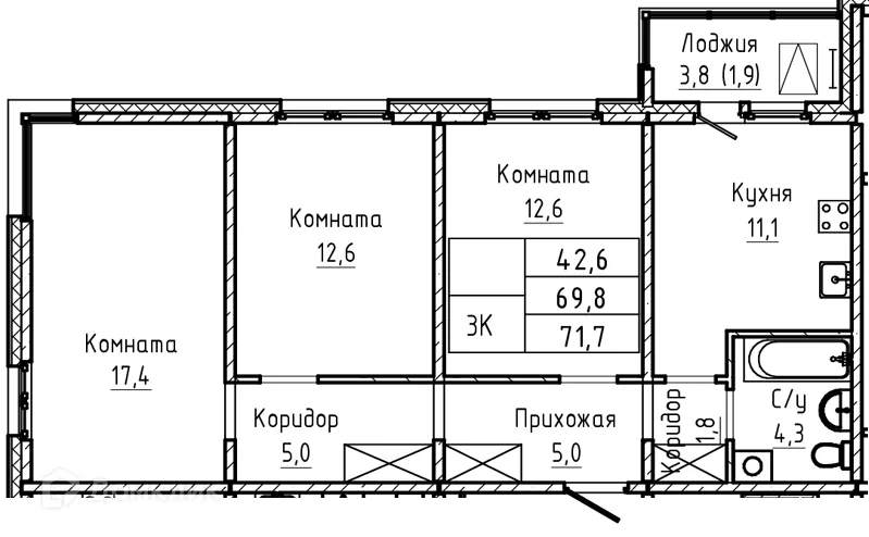 Фото квартиры в ЖК ПРАЙМ