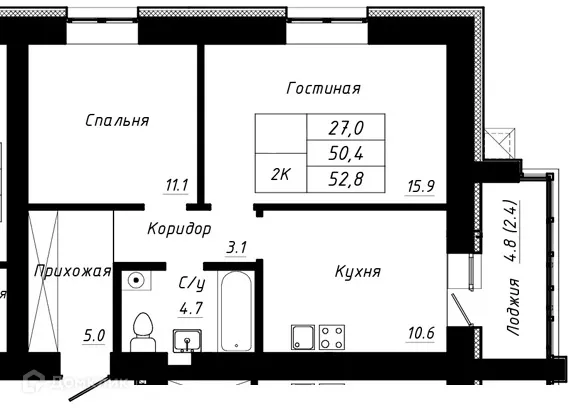Фото квартиры в ЖК ПРАЙМ