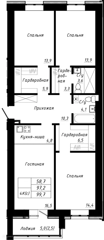 Фото квартиры в ЖК ПРАЙМ