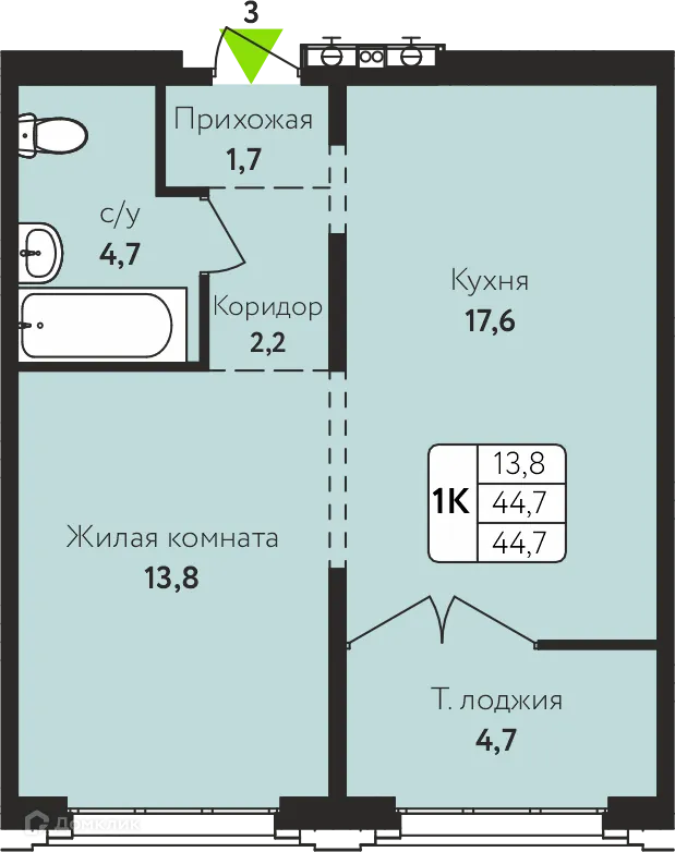 Фото квартиры в ЖК Шотландия