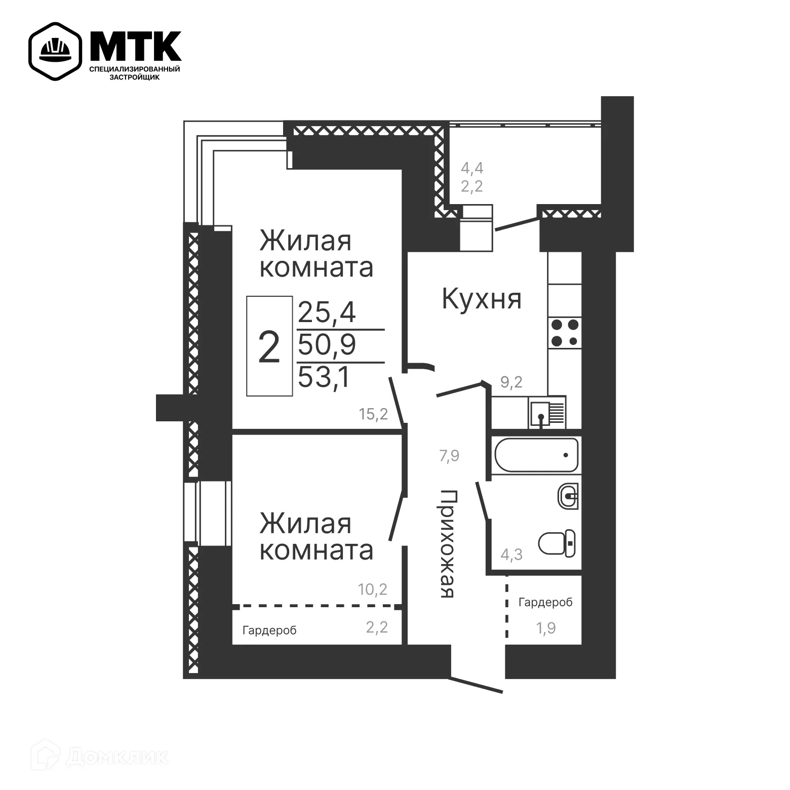Фото квартиры в ЖК Атлас