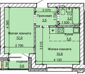 Фото квартиры в ЖК Карамель
