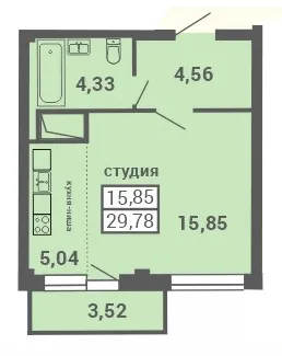 Фото квартиры в ЖК СТЕЛС