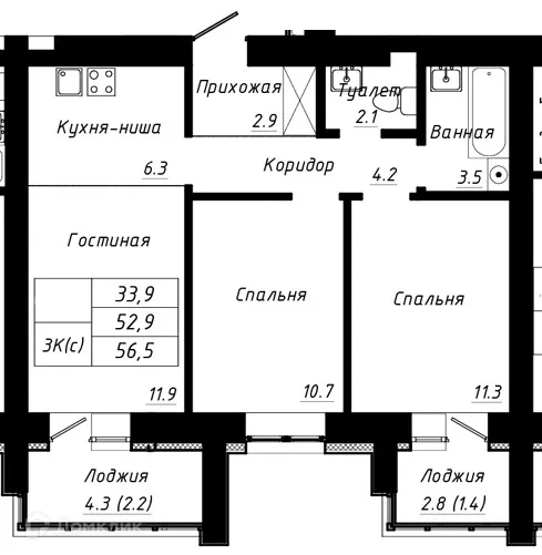 Фото квартиры в ЖК ПРАЙМ
