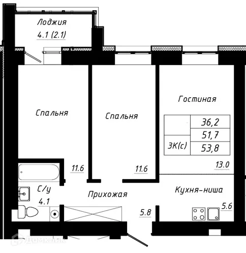 Фото квартиры в ЖК ПРАЙМ