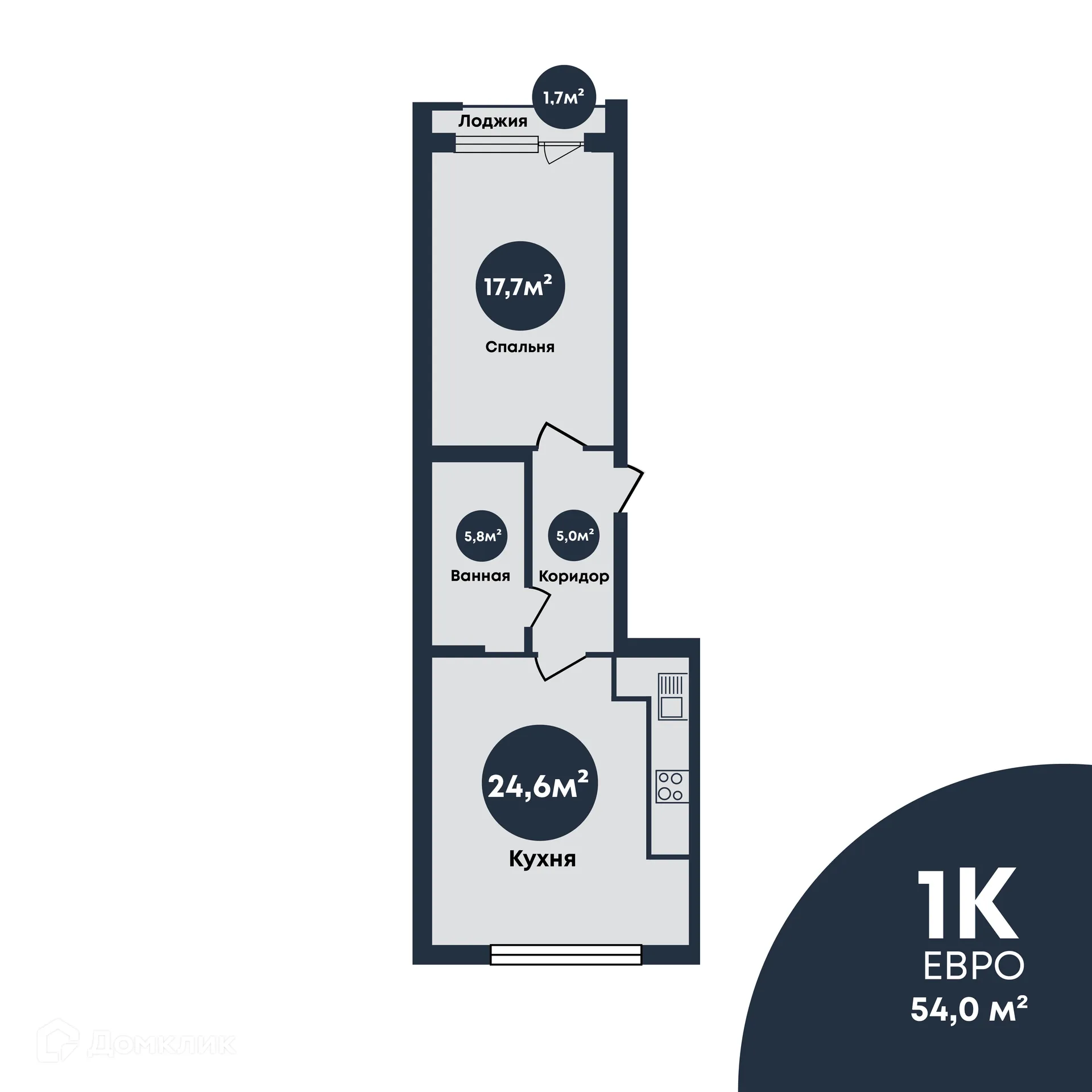 Фото квартиры в ЖК Клубный дом "Кремлёвский"