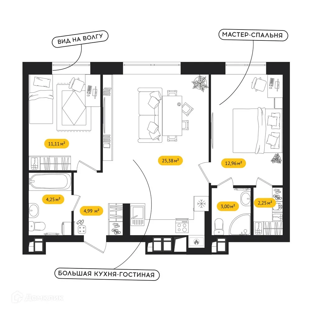 Фото квартиры в ЖК ПИПЛ