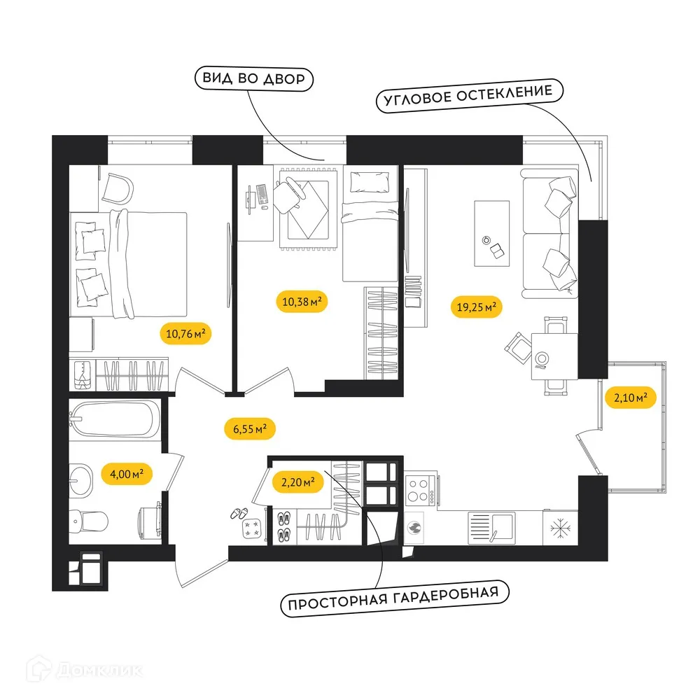 Фото квартиры в ЖК ПИПЛ