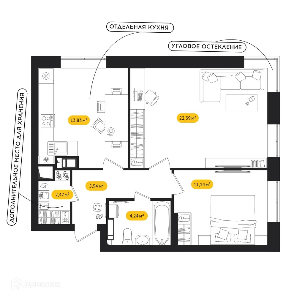 Фото квартиры в ЖК ПИПЛ