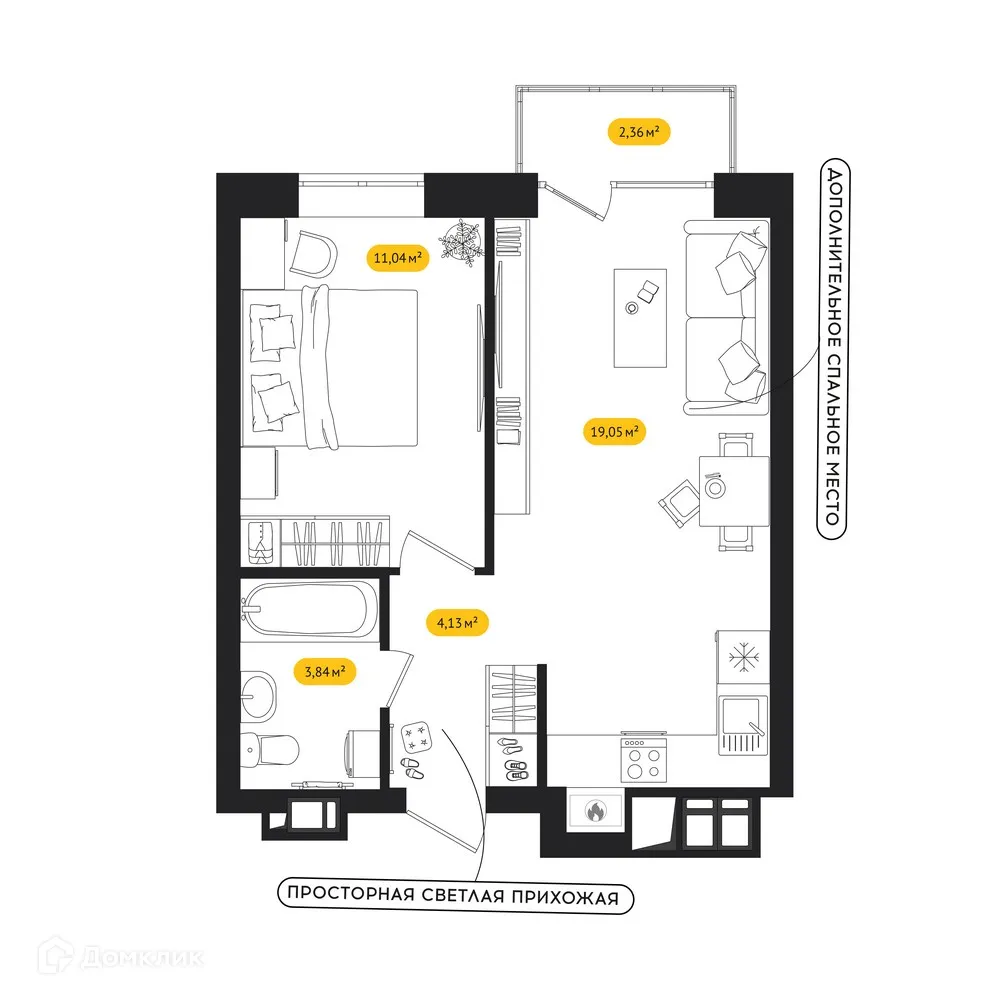 Фото квартиры в ЖК ПИПЛ