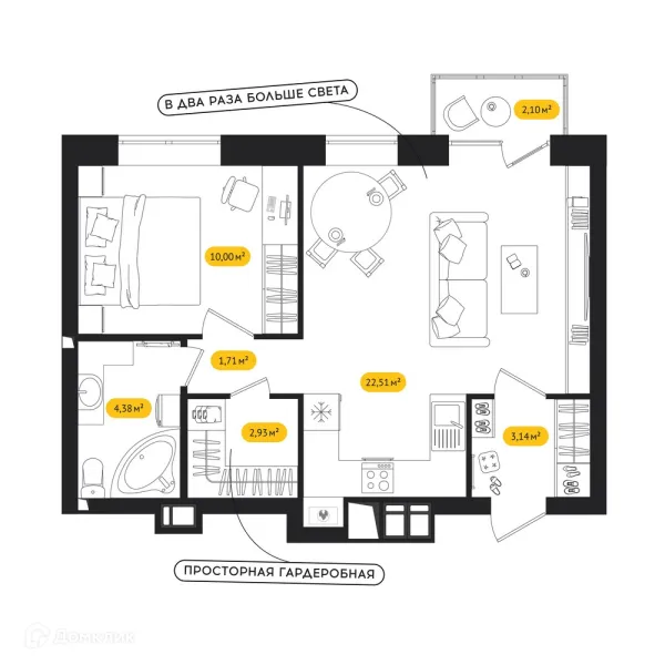 Квартира в ЖК ПИПЛ