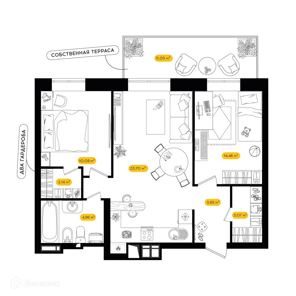 Фото квартиры в ЖК ПИПЛ