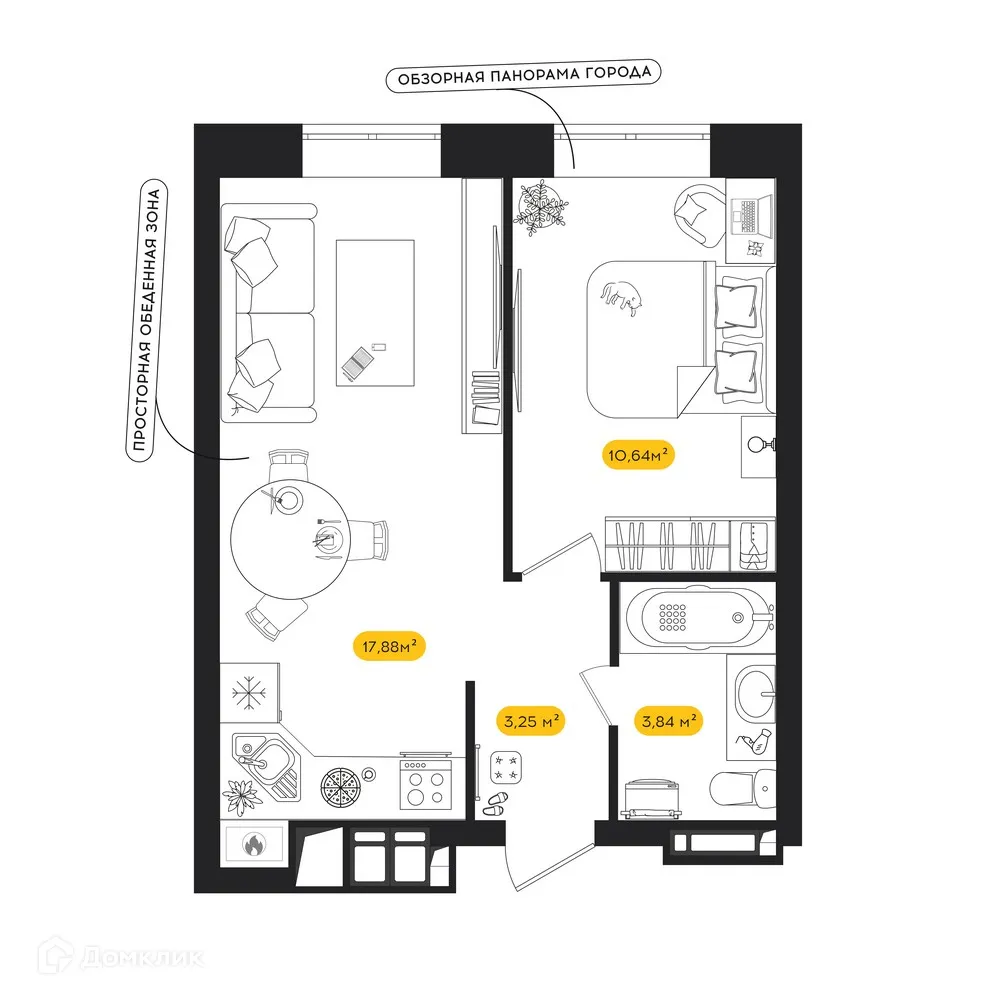Фото квартиры в ЖК ПИПЛ