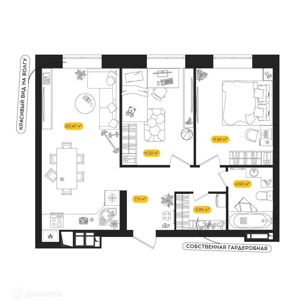 Фото квартиры в ЖК ПИПЛ