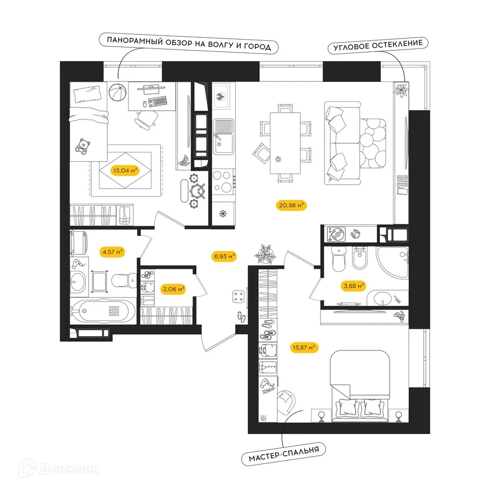 Фото квартиры в ЖК ПИПЛ