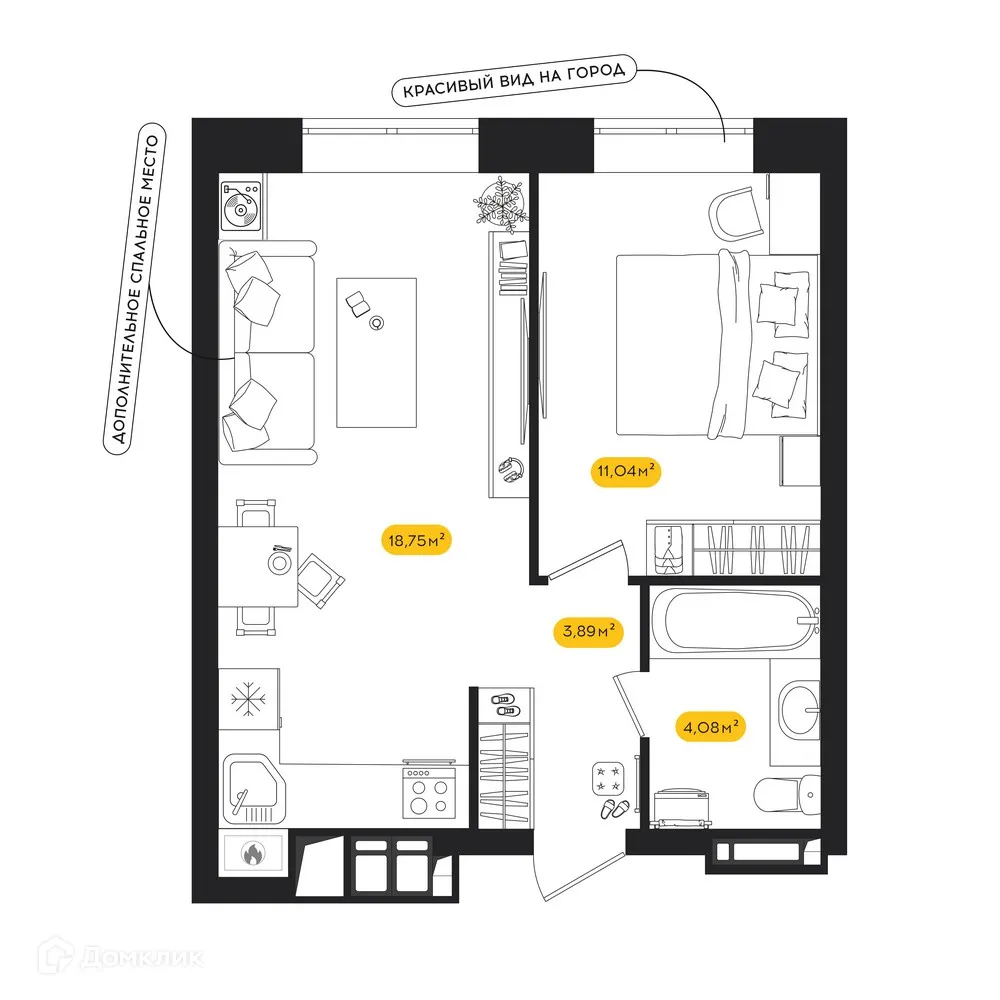 Фото квартиры в ЖК ПИПЛ