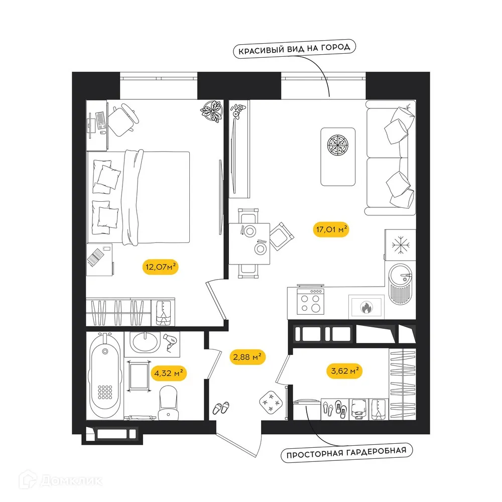 Фото квартиры в ЖК ПИПЛ
