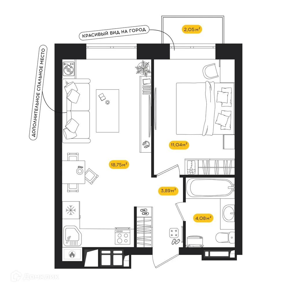 Фото квартиры в ЖК ПИПЛ