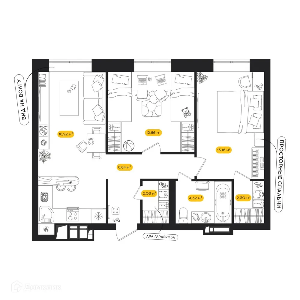 Фото квартиры в ЖК ПИПЛ